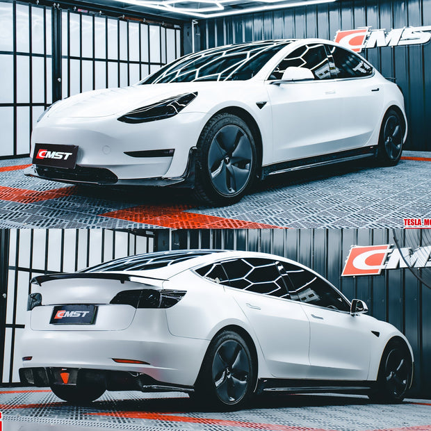 CMST Tesla Model 3 Carbon Fiber Full Body Kit Style E Aftermarket Carbon Fiber Part / Bodykit - Robot Bodykits
