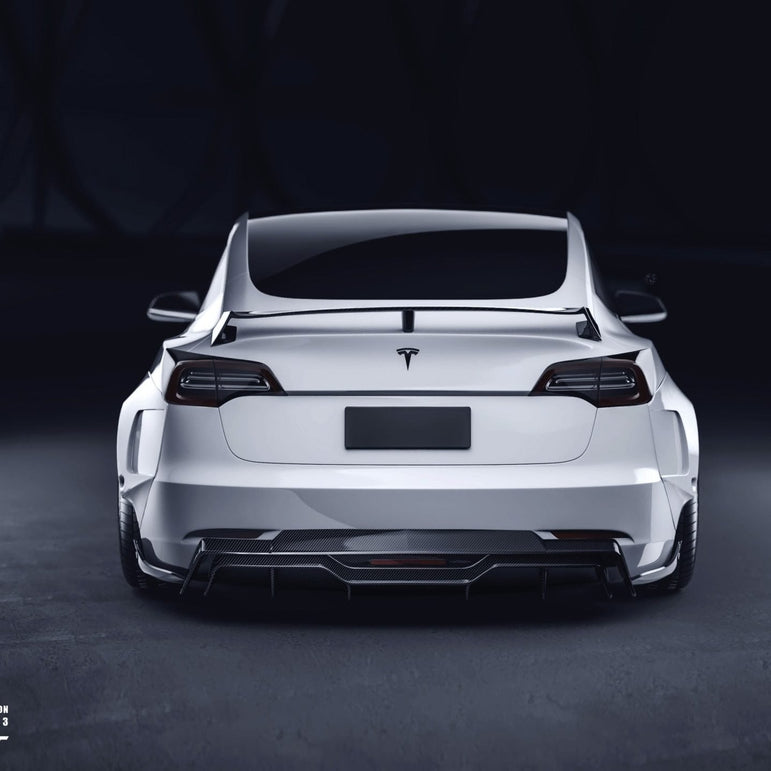 CMST Tesla Model 3 Carbon Fiber Full Body Kit Style F Aftermarket Carbon Fiber Part / Bodykit - Robot Bodykits