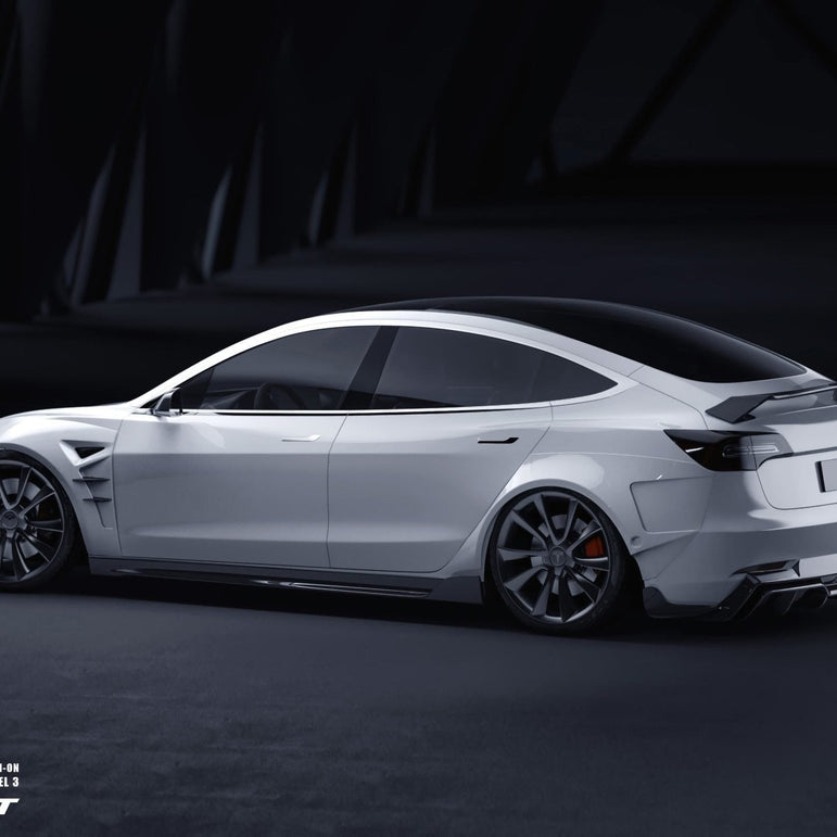CMST Tesla Model 3 Carbon Fiber Full Body Kit Style F Aftermarket Carbon Fiber Part / Bodykit - Robot Bodykits