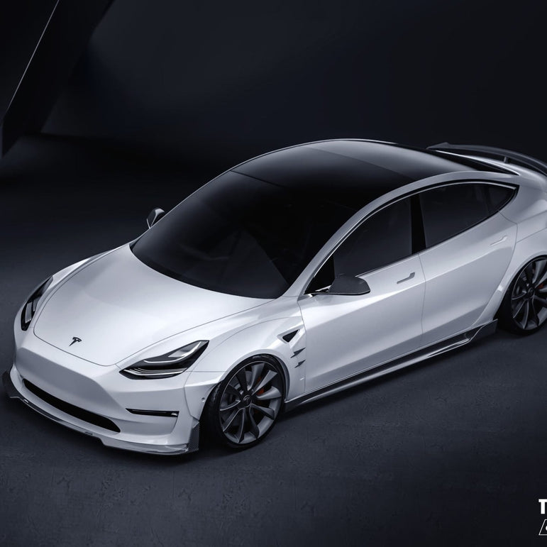 CMST Tesla Model 3 Carbon Fiber Full Body Kit Style F Aftermarket Carbon Fiber Part / Bodykit - Robot Bodykits