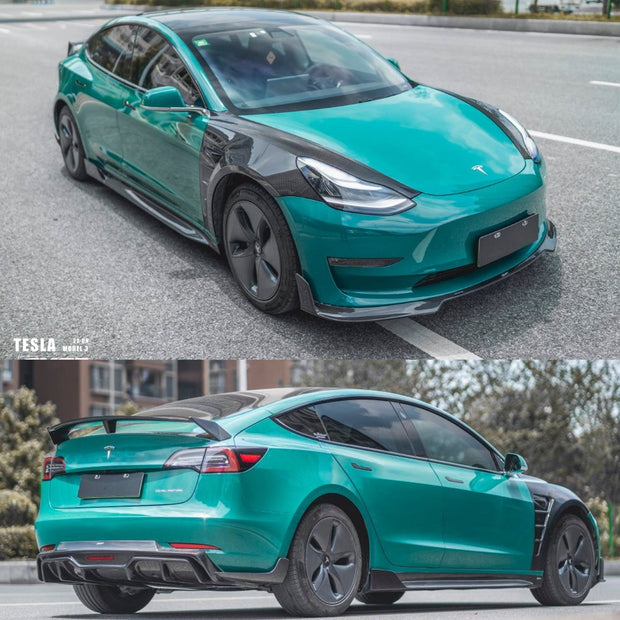 CMST Tesla Model 3 Carbon Fiber Full Body Kit Style F Aftermarket Carbon Fiber Part / Bodykit - Robot Bodykits