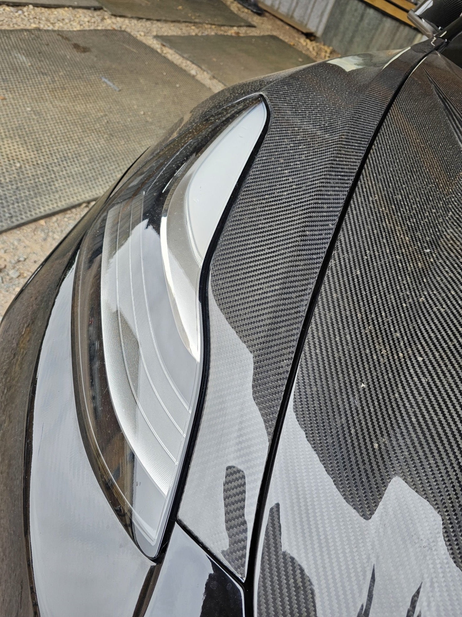 CMST Tesla Model 3 Lightweight Dry-Carbon Fiber Front Fender Replacement (1.58KG) Aftermarket Carbon Fiber Part / Bodykit - Robot Bodykits