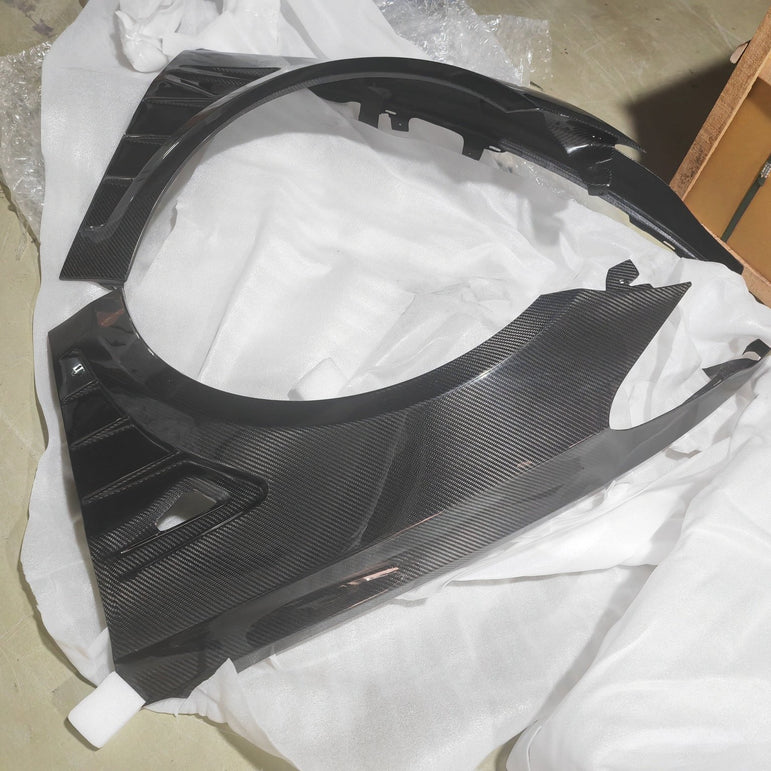CMST Tesla Model 3 Lightweight Dry-Carbon Fiber Front Fender Replacement (1.58KG) Aftermarket Carbon Fiber Part / Bodykit - Robot Bodykits