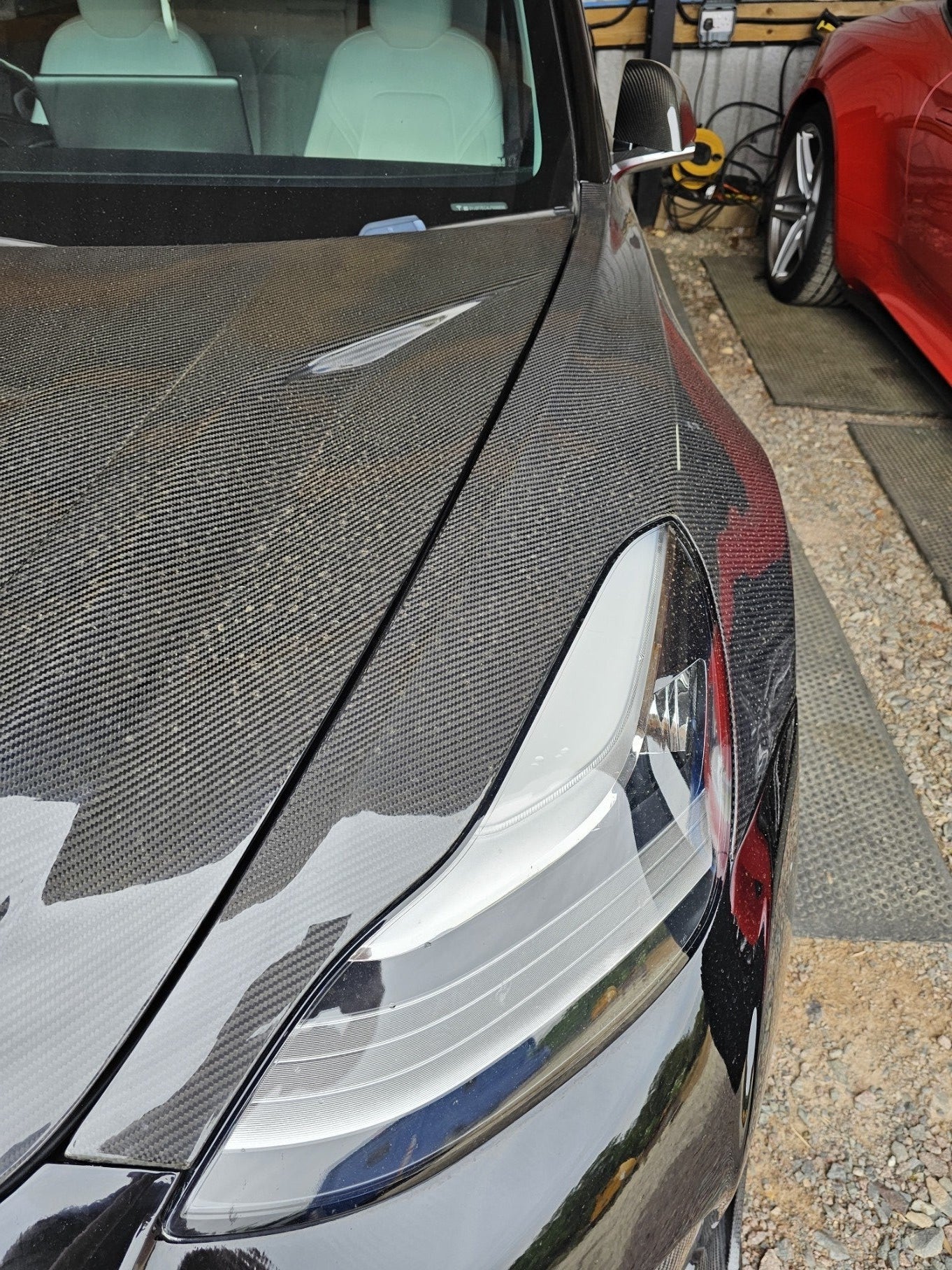 CMST Tesla Model 3 Lightweight Dry-Carbon Fiber Front Fender Replacement (1.58KG) Aftermarket Carbon Fiber Part / Bodykit - Robot Bodykits