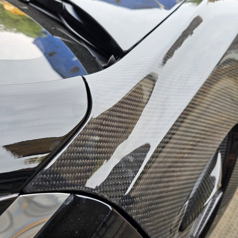 CMST Tesla Model 3 Lightweight Dry-Carbon Fiber Front Fender Replacement (1.58KG) Aftermarket Carbon Fiber Part / Bodykit - Robot Bodykits