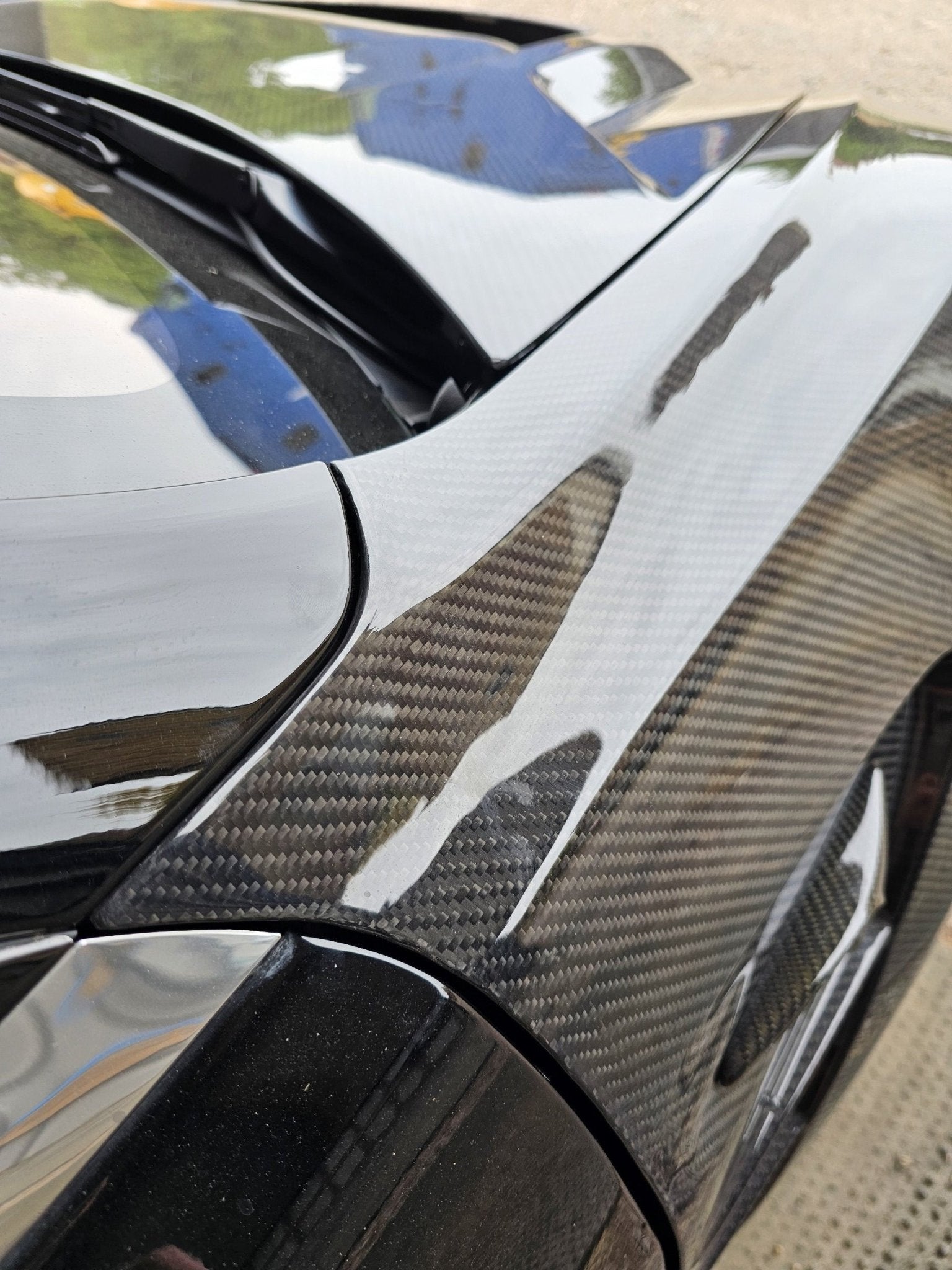 CMST Tesla Model 3 Lightweight Dry-Carbon Fiber Front Fender Replacement (1.58KG) Aftermarket Carbon Fiber Part / Bodykit - Robot Bodykits