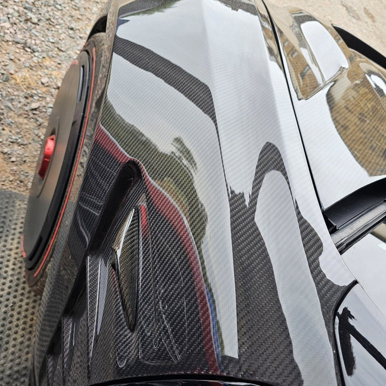 CMST Tesla Model 3 Lightweight Dry-Carbon Fiber Front Fender Replacement (1.58KG) Aftermarket Carbon Fiber Part / Bodykit - Robot Bodykits