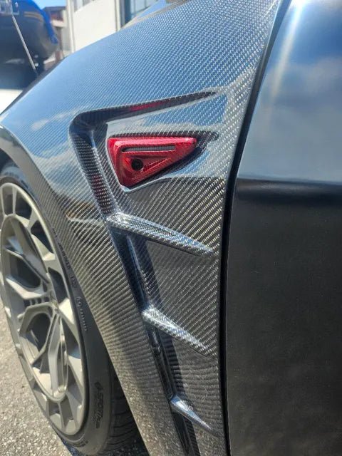 CMST Tesla Model 3 Lightweight Dry-Carbon Fiber Front Fender Replacement (1.58KG) Aftermarket Carbon Fiber Part / Bodykit - Robot Bodykits