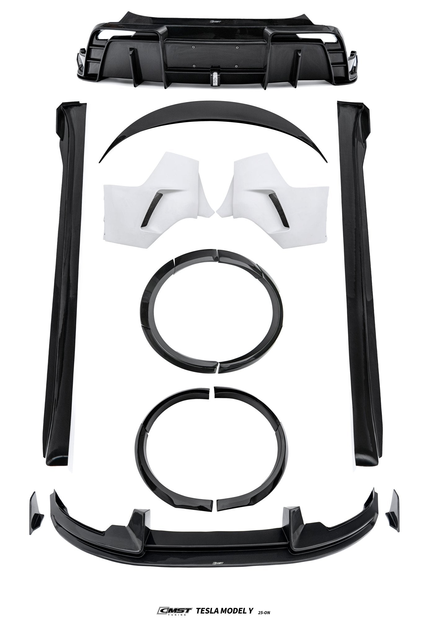 CMST Tesla Model Y Juniper (2024+) Full Carbon Fibre Bodykit + Wide Arch Extensions Aftermarket Carbon Fiber Part / Bodykit - Robot Bodykits
