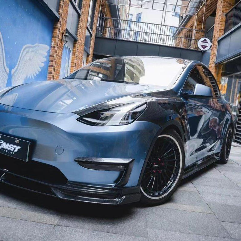 CMST Tesla Model Y Lightweight Dry-Carbon Fiber Front Fender Replacement Aftermarket Carbon Fiber Part / Bodykit - Robot Bodykits