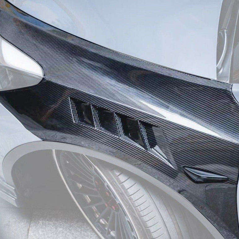CMST Tesla Model Y Lightweight Dry-Carbon Fiber Front Fender Replacement Aftermarket Carbon Fiber Part / Bodykit - Robot Bodykits