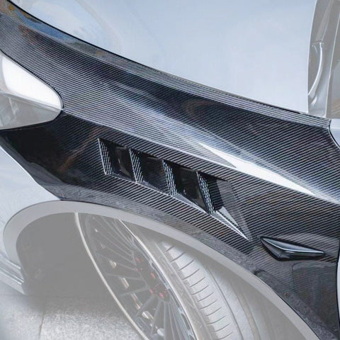 CMST Tesla Model Y Lightweight Dry-Carbon Fiber Front Fender Replacement Aftermarket Carbon Fiber Part / Bodykit - Robot Bodykits