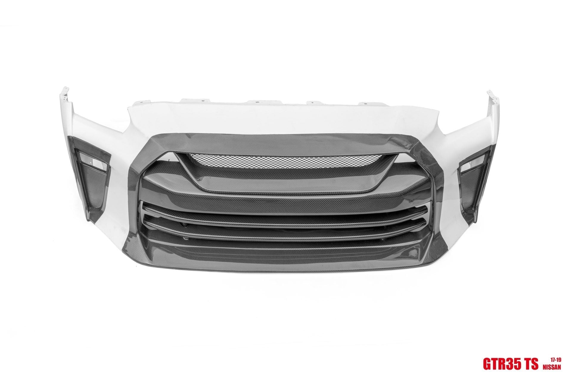 CMST TS Style Front Bumper & Front Lip for Nissan GTR GT-R R35 2008-2022 Carbon Fiber / FRP Aftermarket Carbon Fiber Part / Bodykit - Robot Bodykits