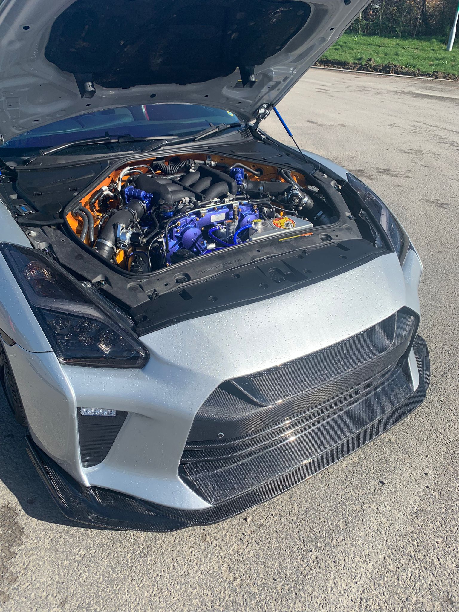 CMST TS Style Front Bumper & Front Lip for Nissan GTR GT - R R35 2008 - 2022 Carbon Fiber / FRP Aftermarket Carbon Fiber Part / Bodykit - Robot Bodykits