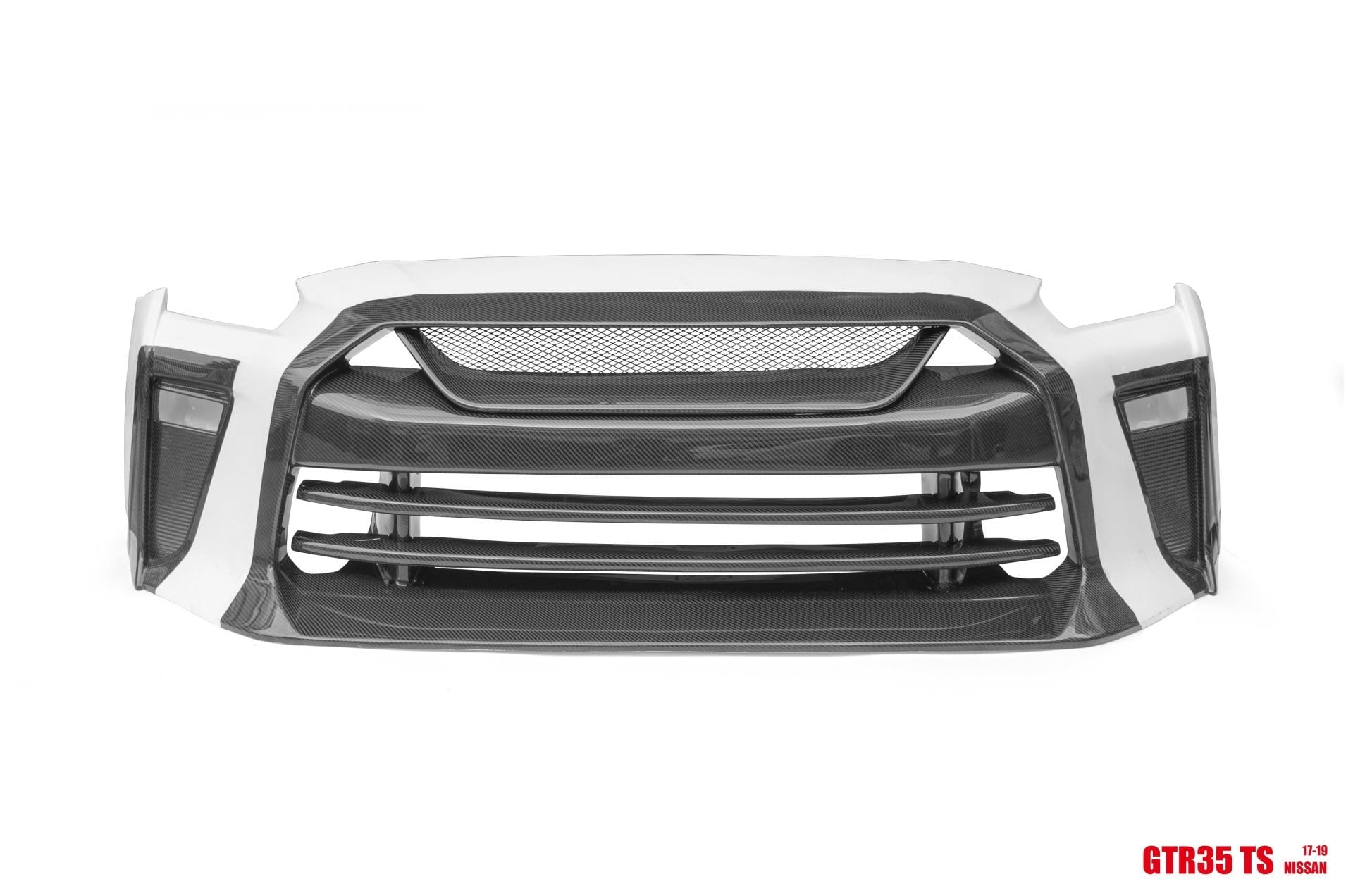 CMST TS Style Front Bumper & Front Lip for Nissan GTR GT-R R35 2008-2022 Carbon Fiber / FRP Aftermarket Carbon Fiber Part / Bodykit - Robot Bodykits