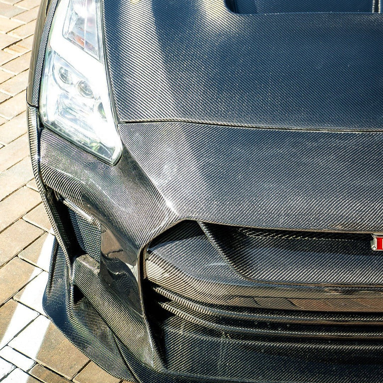 CMST TS Style Front Bumper & Front Lip for Nissan GTR GT-R R35 2008-2022 Carbon Fiber / FRP Aftermarket Carbon Fiber Part / Bodykit - Robot Bodykits