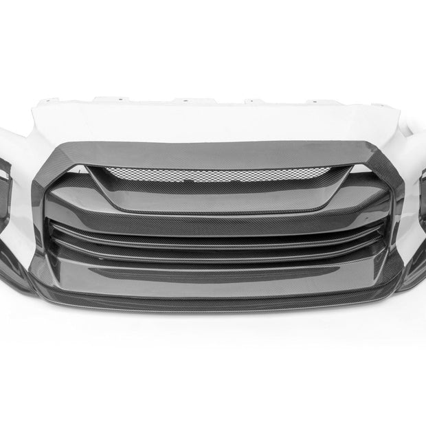 CMST TS Style Front Bumper & Front Lip for Nissan GTR GT-R R35 2008-2022 Carbon Fiber / FRP Aftermarket Carbon Fiber Part / Bodykit - Robot Bodykits
