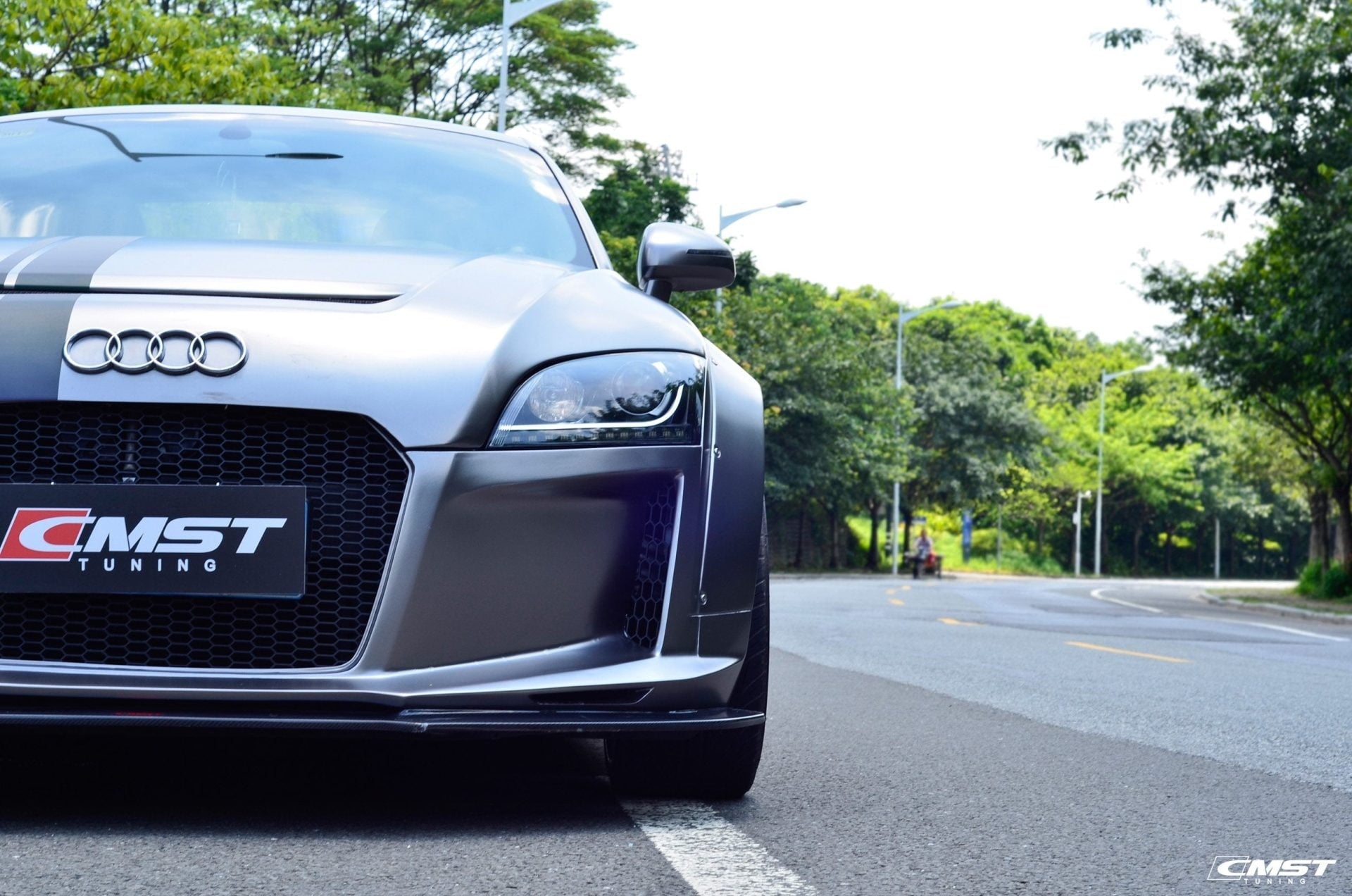 CMST Tuning Carbon Fiber Front Bumper & Front Lip For Audi TT TTS MK2 8J 2011-2015 Aftermarket Carbon Fiber Part / Bodykit - Robot Bodykits
