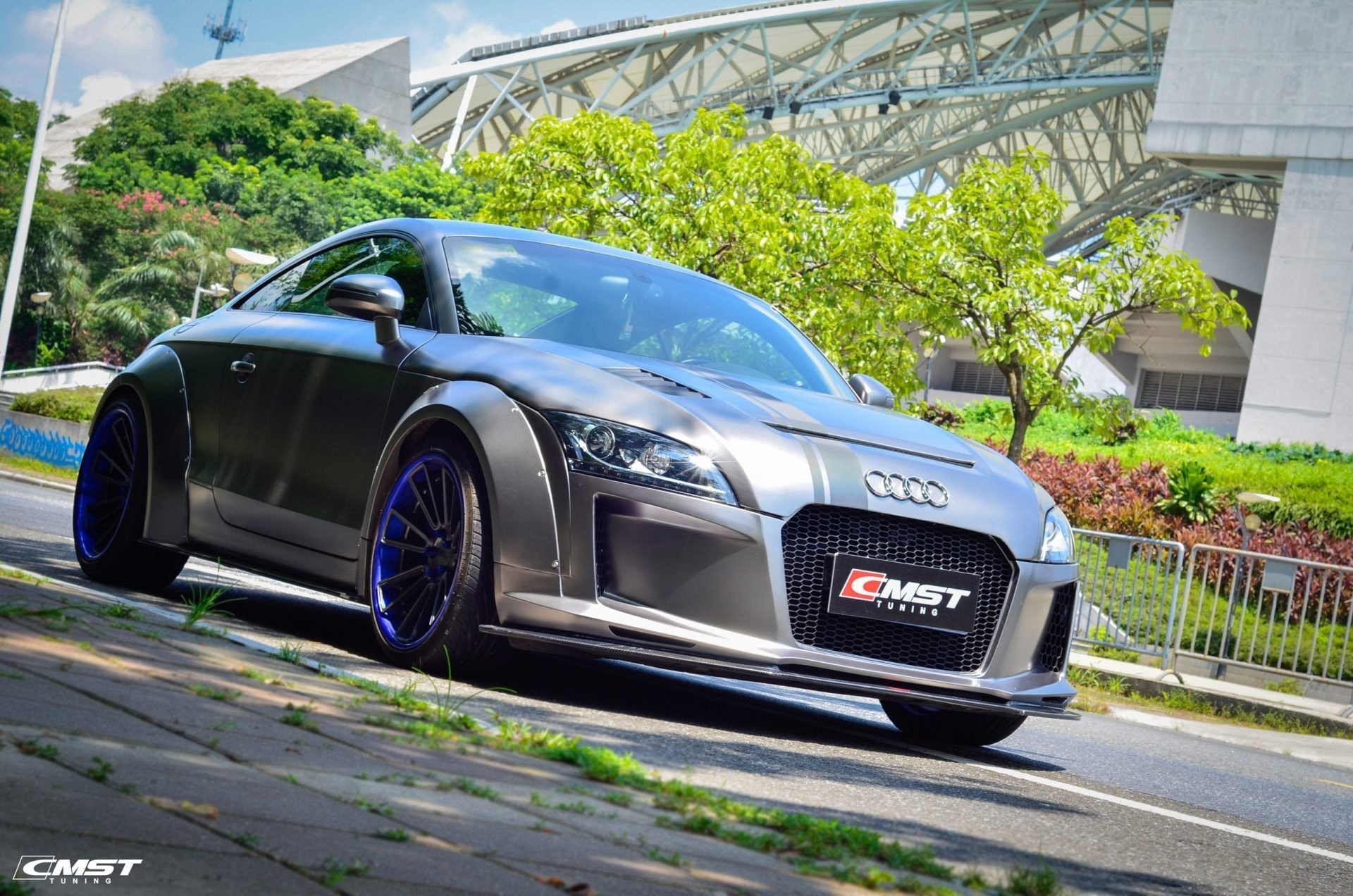 CMST Tuning Carbon Fiber Front Bumper & Front Lip For Audi TT TTS MK2 8J 2011-2015 Aftermarket Carbon Fiber Part / Bodykit - Robot Bodykits