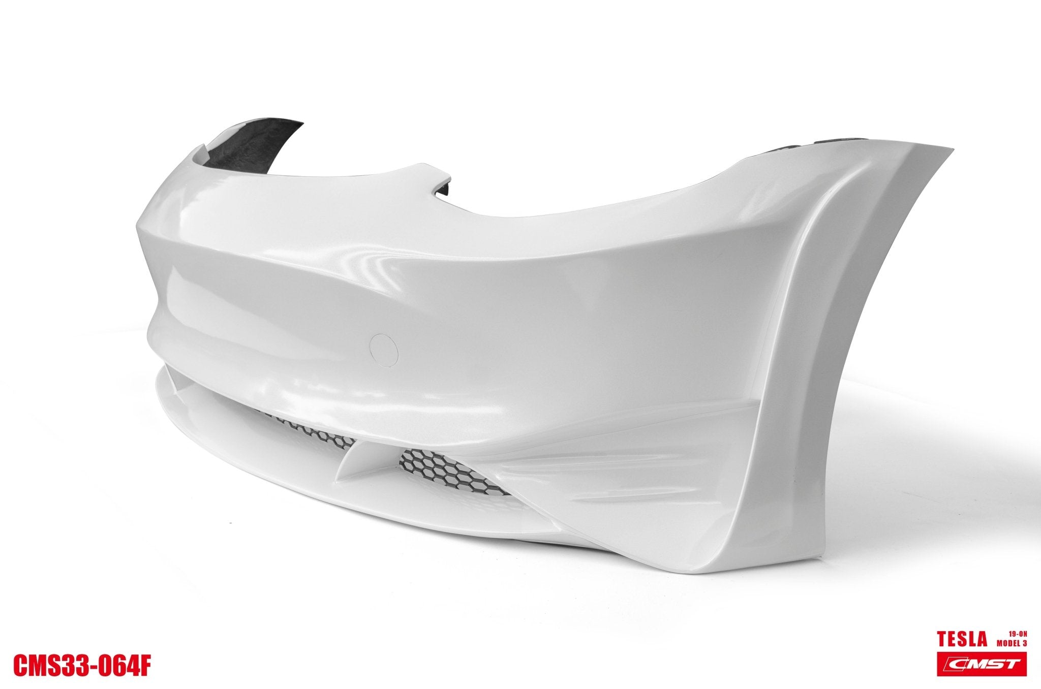 CMST Tuning Carbon Fiber Front Bumper & Front Lip for Tesla Model 3 Ver.2 Aftermarket Carbon Fiber Part / Bodykit - Robot Bodykits
