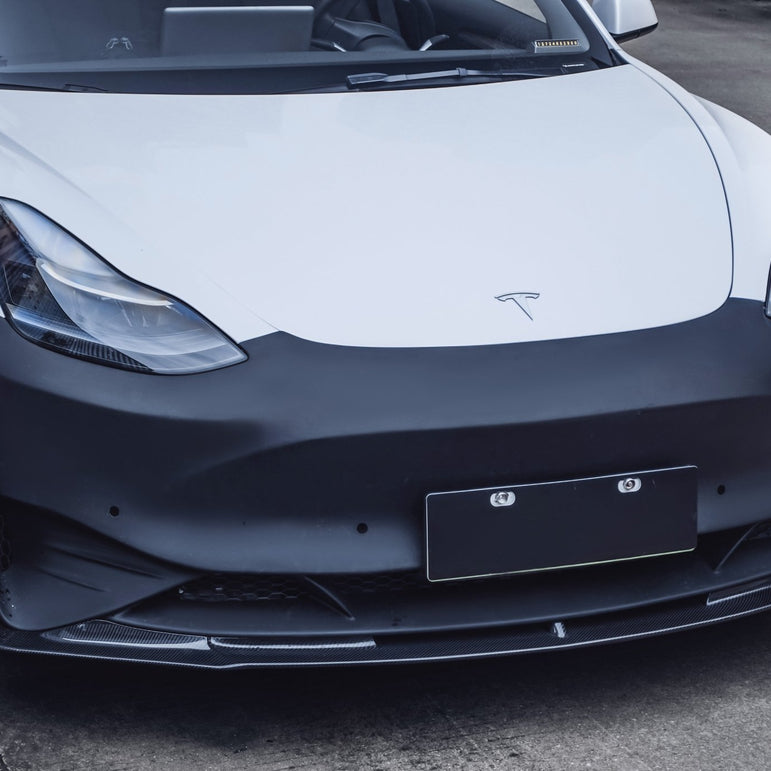 CMST Tuning Carbon Fiber Front Bumper & Front Lip for Tesla Model 3 Ver.2 Aftermarket Carbon Fiber Part / Bodykit - Robot Bodykits