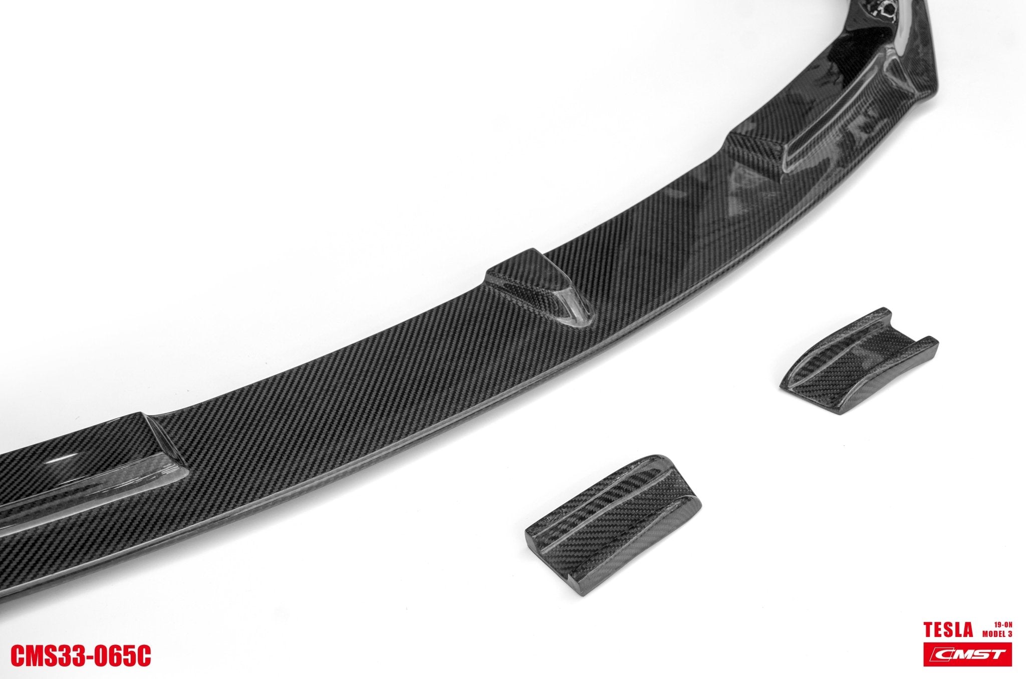 CMST Tuning Carbon Fiber Front Bumper & Front Lip for Tesla Model 3 Ver.2 Aftermarket Carbon Fiber Part / Bodykit - Robot Bodykits