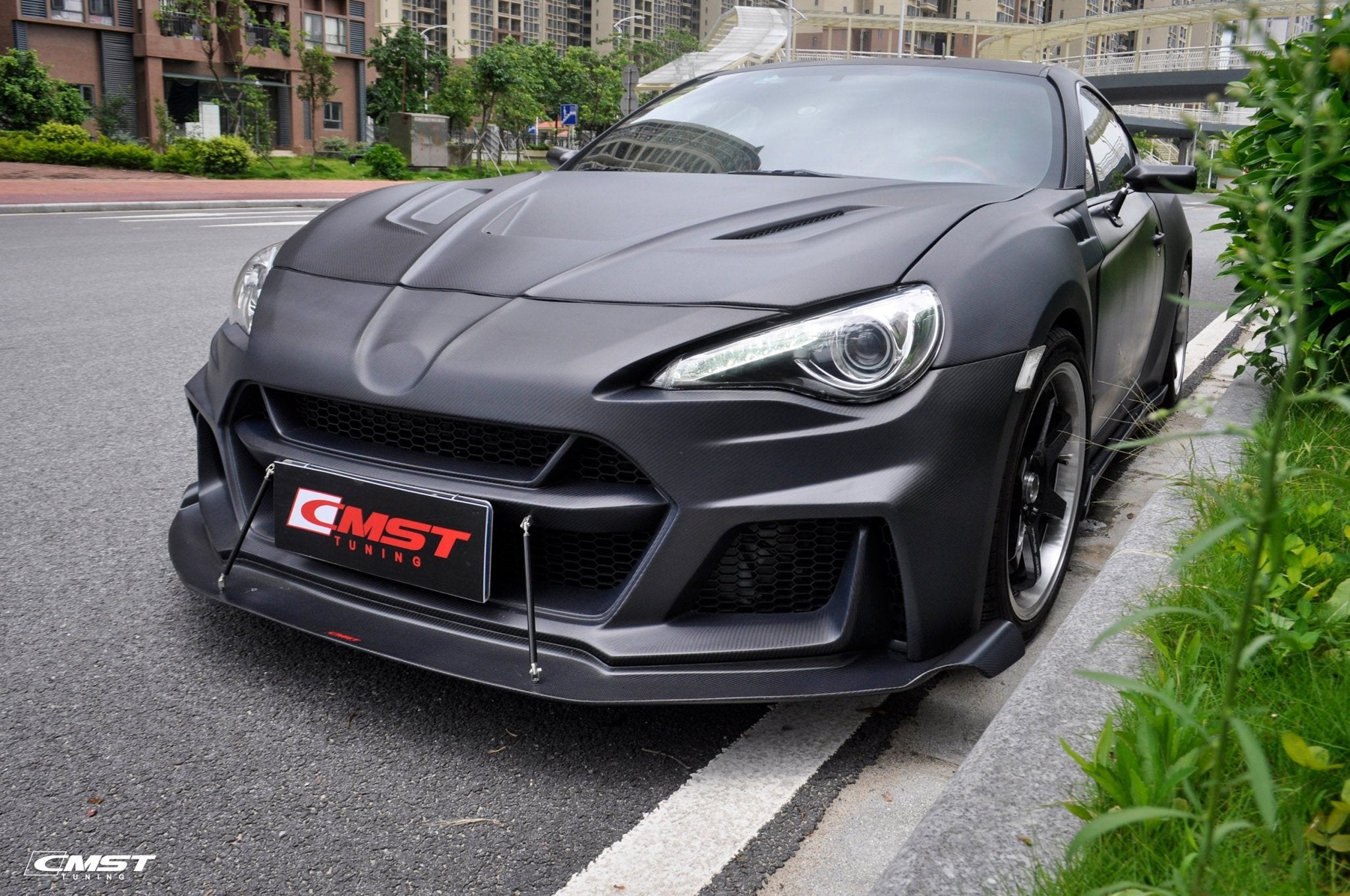 CMST Tuning Carbon Fiber & FRP Front Bumper & Front Lip Toyota 86 GT86 Scion FRS BRZ 2013-2020 Aftermarket Carbon Fiber Part / Bodykit - Robot Bodykits