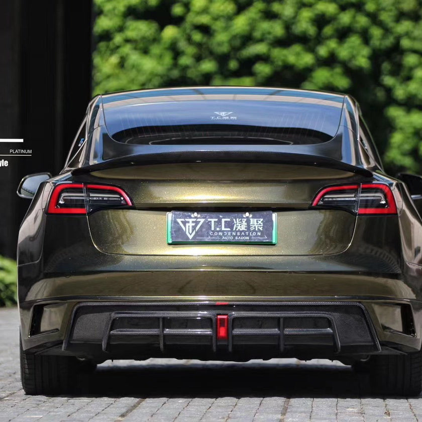 CMST Tuning Carbon Fiber Full Body Kit Style D for Tesla Model 3 Aftermarket Carbon Fiber Part / Bodykit - Robot Bodykits