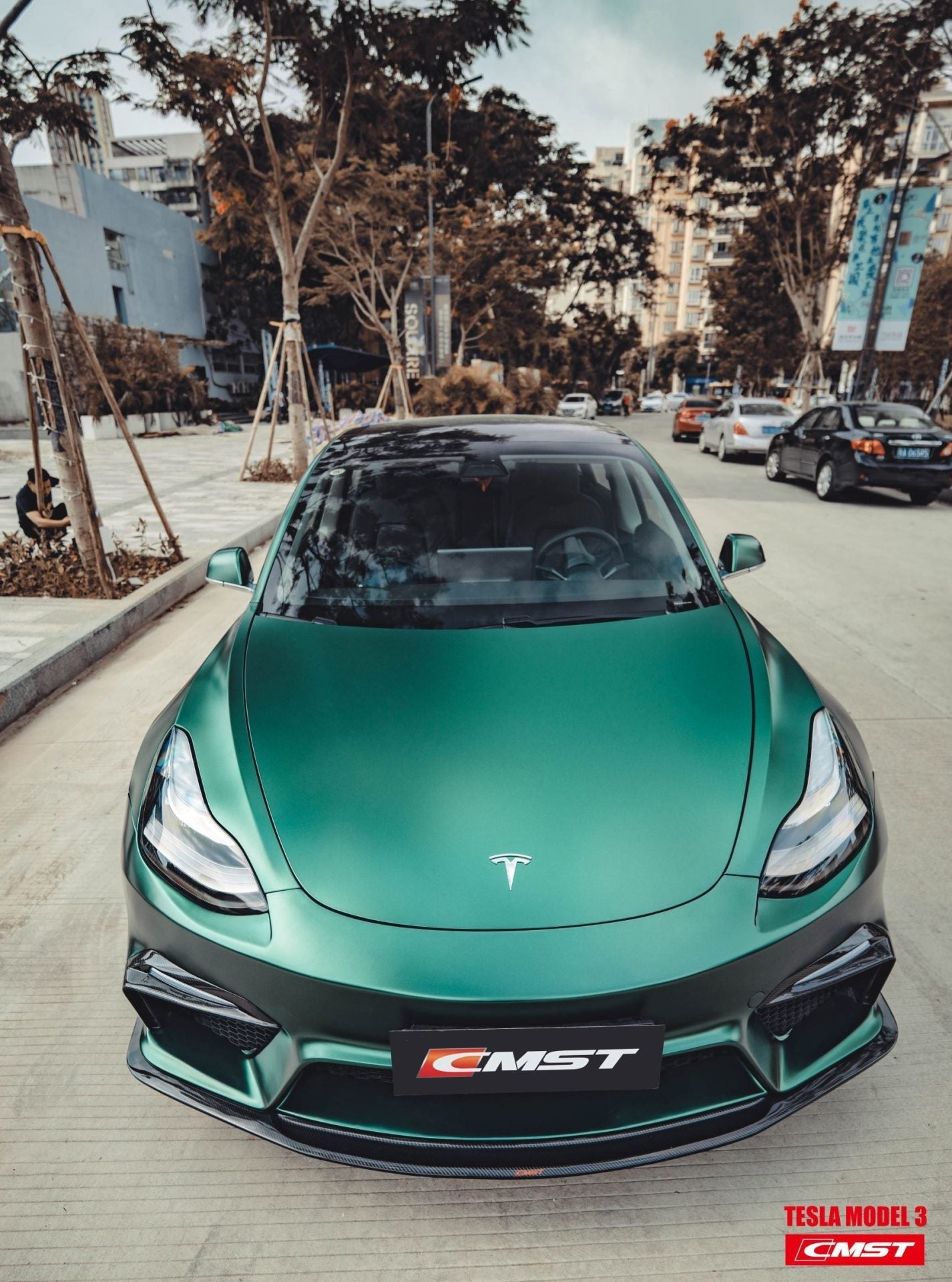 CMST Tuning Carbon Fiber Full Body Kit Style D for Tesla Model 3 Aftermarket Carbon Fiber Part / Bodykit - Robot Bodykits
