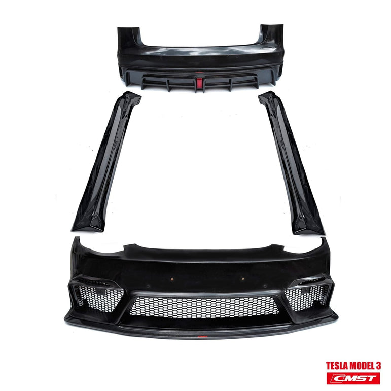 CMST Tuning Carbon Fiber Full Body Kit Style D for Tesla Model 3 Aftermarket Carbon Fiber Part / Bodykit - Robot Bodykits