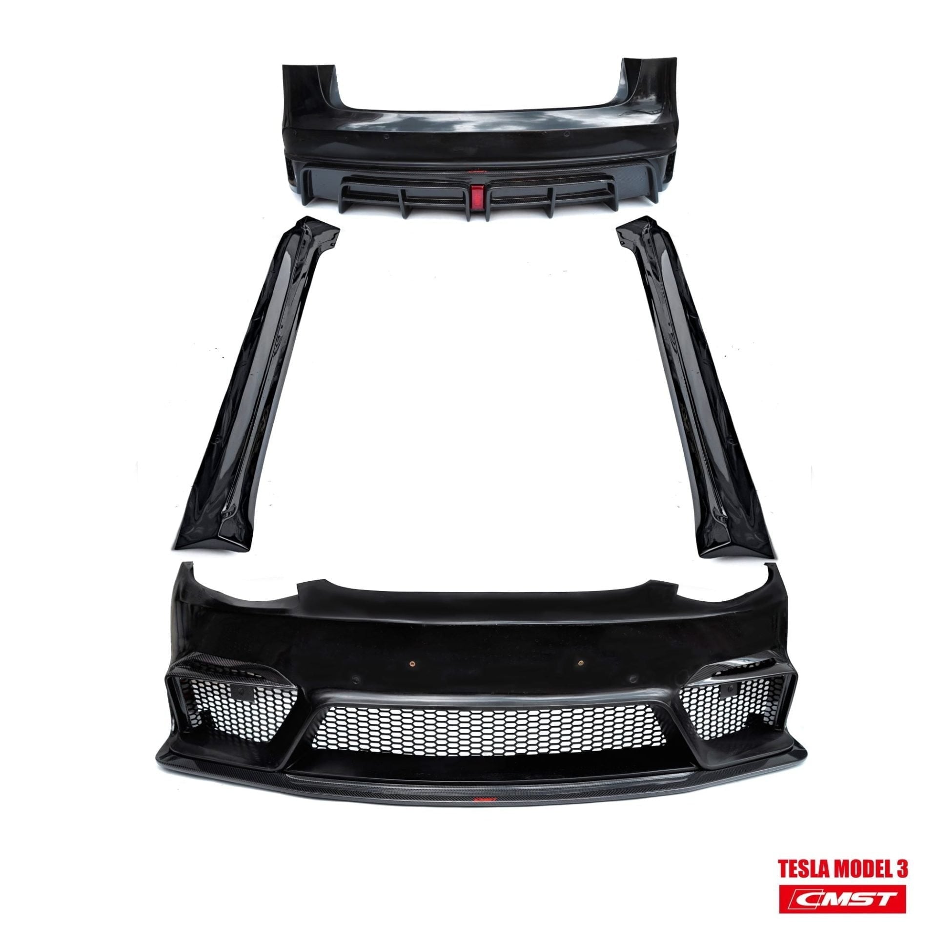 CMST Tuning Carbon Fiber Full Body Kit Style D for Tesla Model 3 Aftermarket Carbon Fiber Part / Bodykit - Robot Bodykits