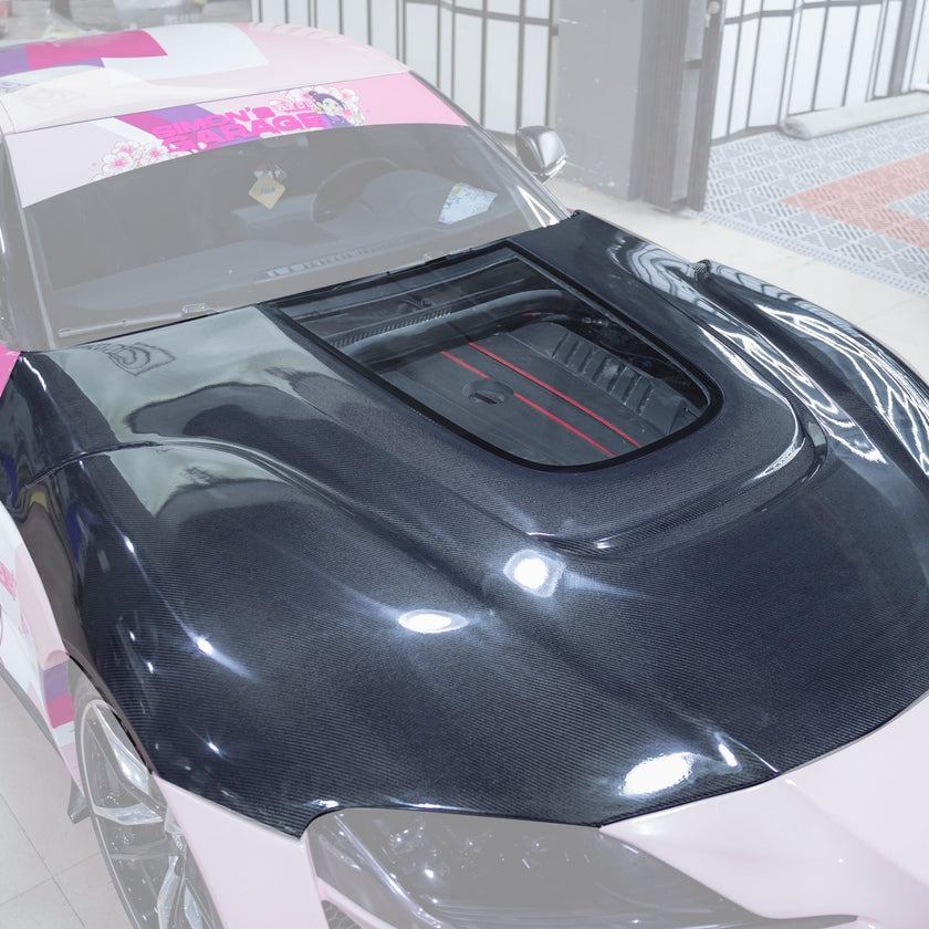 CMST Tuning Carbon Fiber Glass Transparent Hood Bonnet for Toyota GR Supra A90 A91 Aftermarket Carbon Fiber Part / Bodykit - Robot Bodykits