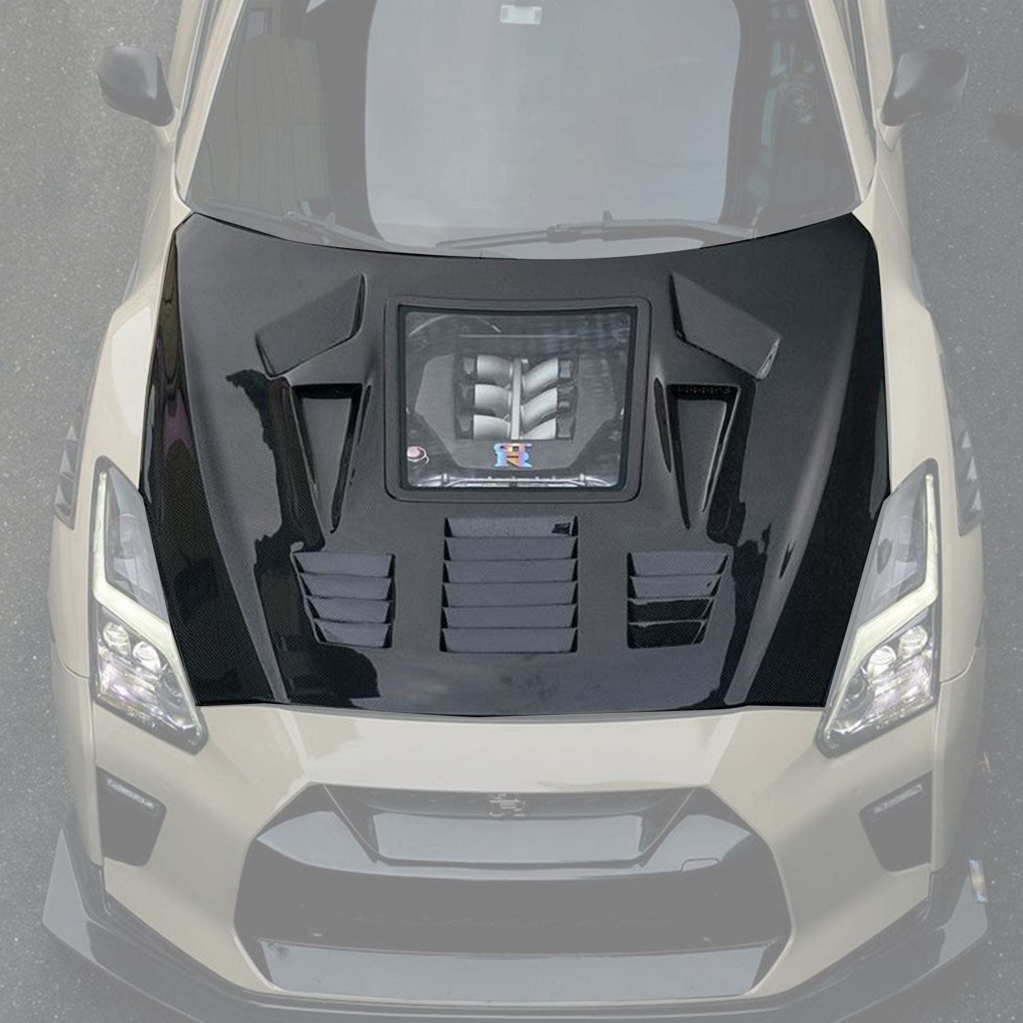 CMST Tuning Carbon Fiber Glass Transparent Hood Ver.2 For Nissan GTR GT-R R35 2017-2022 Aftermarket Carbon Fiber Part / Bodykit - Robot Bodykits