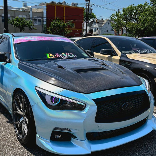 CMST Tuning Carbon Fiber Hood Bonnet for Infiniti Q50 2014-2022 Aftermarket Carbon Fiber Part / Bodykit - Robot Bodykits