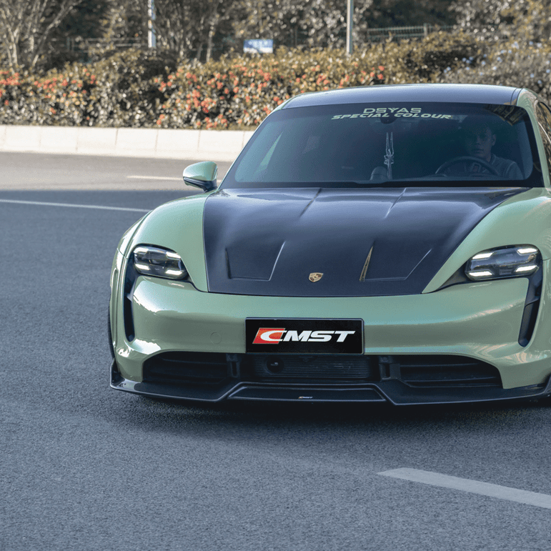 CMST Tuning Carbon Fiber Hood Bonnet for Porsche Taycan & Turbo & Turbo S Aftermarket Carbon Fiber Part / Bodykit - Robot Bodykits