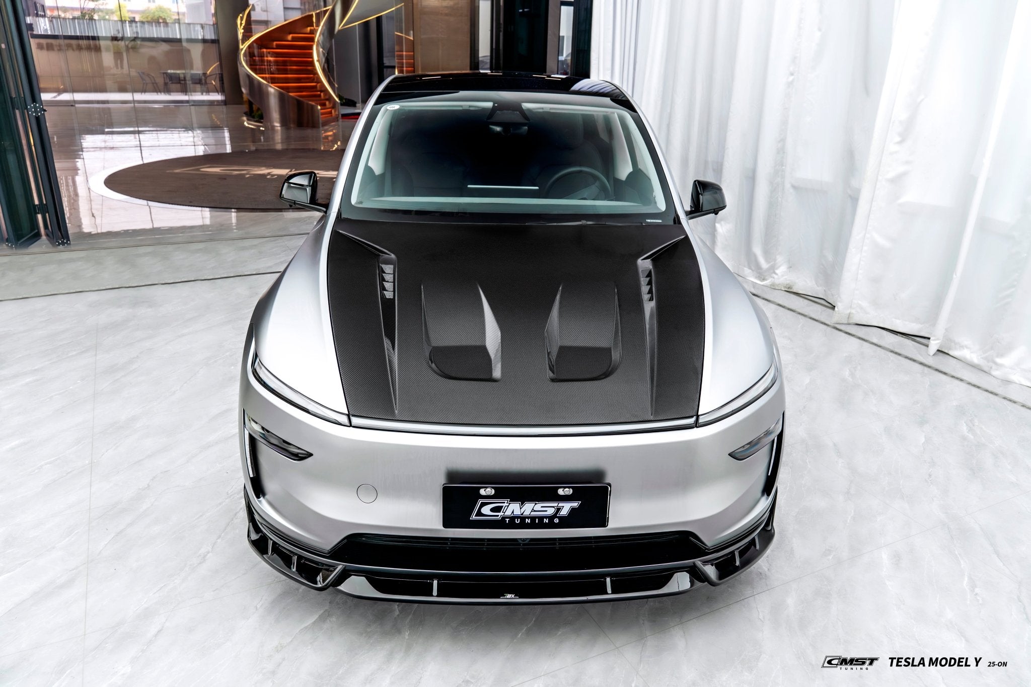 CMST Tuning Carbon Fiber Hood Bonnet for Tesla Model Y Juniper Ver.2 Aftermarket Carbon Fiber Part / Bodykit - Robot Bodykits