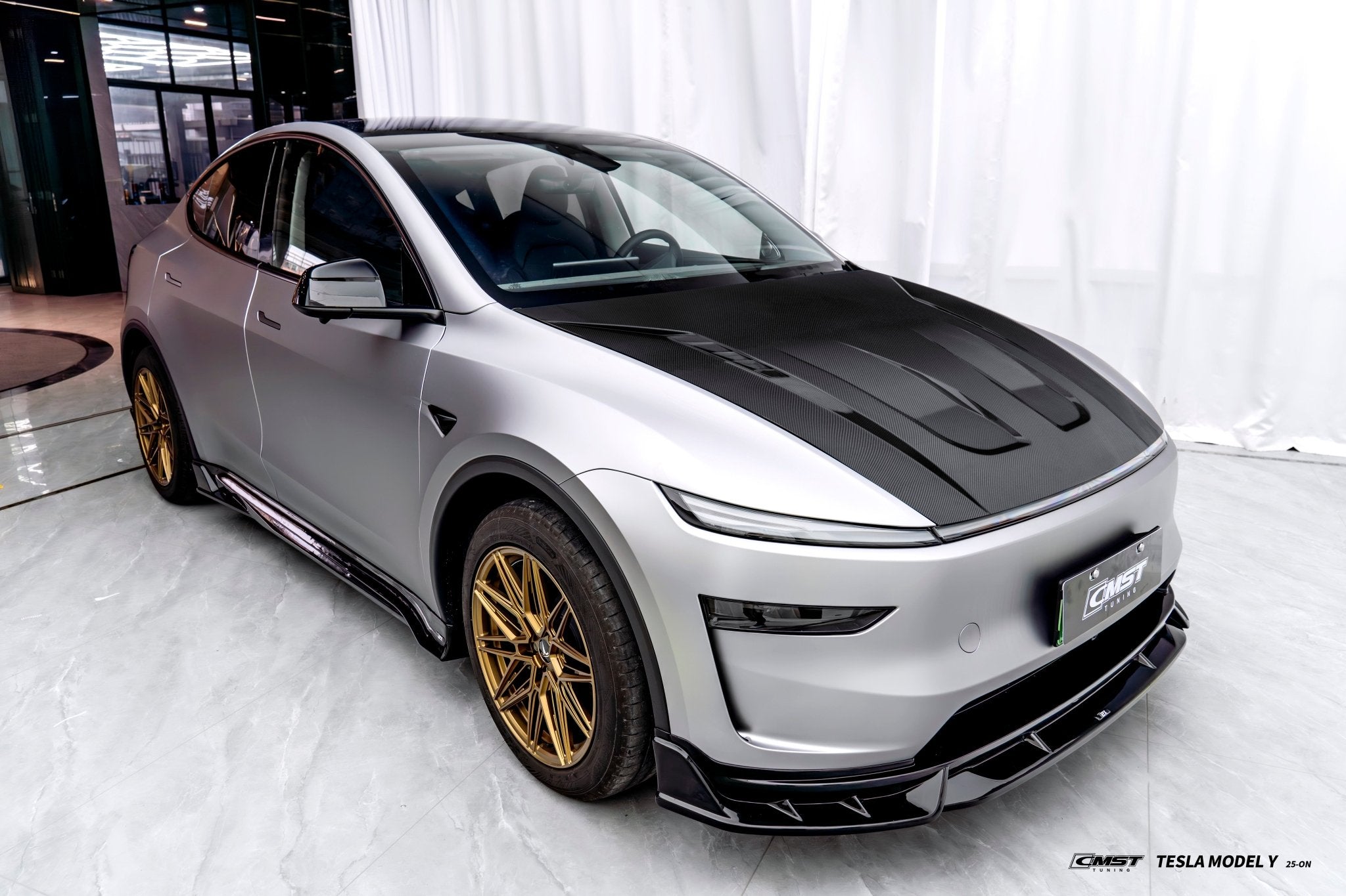 CMST Tuning Carbon Fiber Hood Bonnet for Tesla Model Y Juniper Ver.2 Aftermarket Carbon Fiber Part / Bodykit - Robot Bodykits