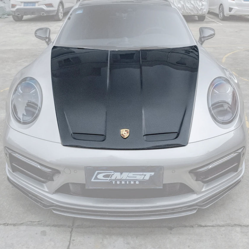 CMST Tuning Carbon Fiber Hood Bonnet GT3 Style for Porsche 911 992 2020 2021 Aftermarket Carbon Fiber Part / Bodykit - Robot Bodykits