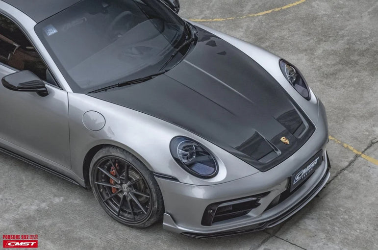CMST Tuning Carbon Fiber Hood Bonnet GT3 Style for Porsche 911 992 2020 2021 - Robot Bodykits