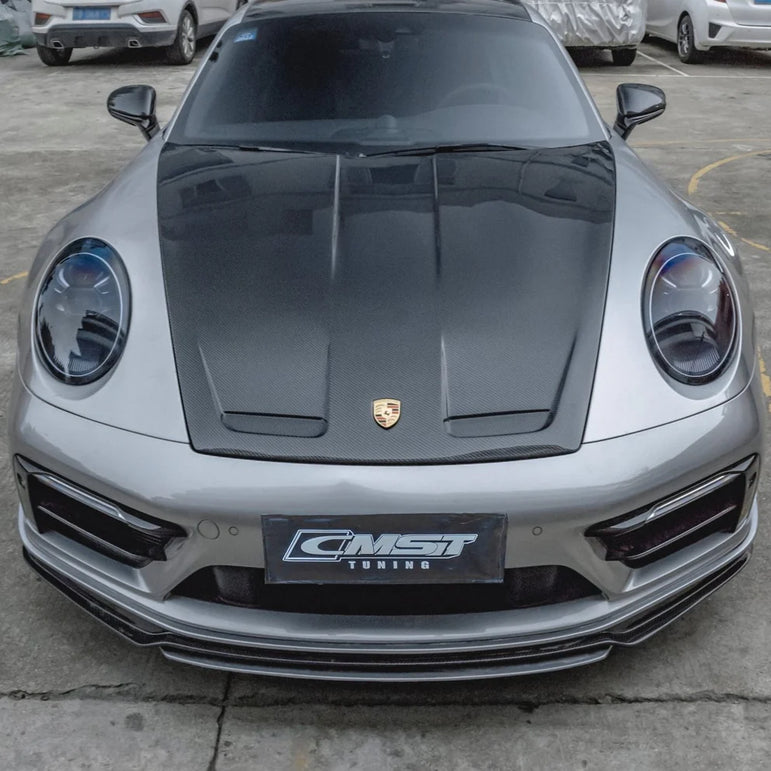 CMST Tuning Carbon Fiber Hood Bonnet GT3 Style for Porsche 911 992 2020 2021 - Robot Bodykits