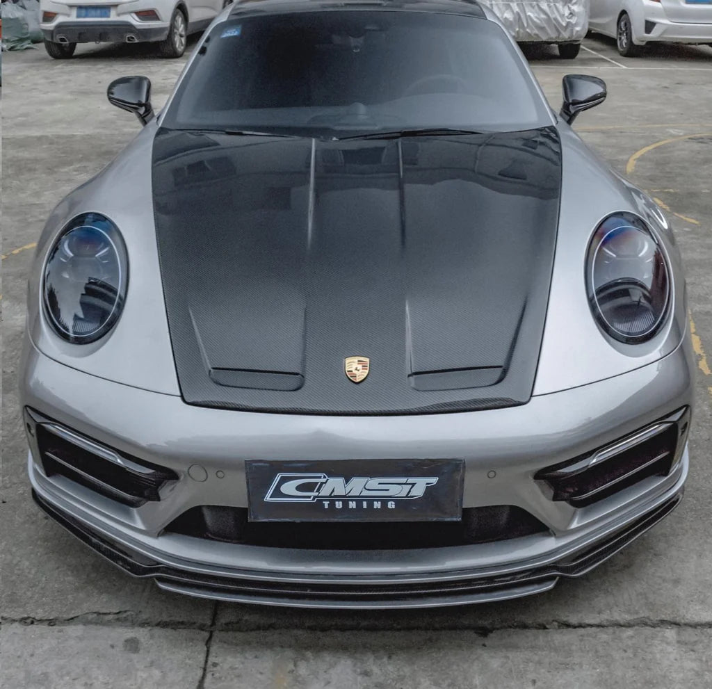 CMST Tuning Carbon Fiber Hood Bonnet GT3 Style for Porsche 911 992 2020 2021 - Robot Bodykits