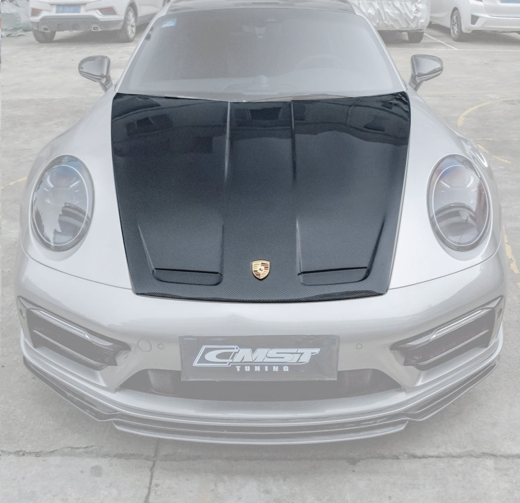 CMST Tuning Carbon Fiber Hood Bonnet GT3 Style for Porsche 911 992 2020 2021 - Robot Bodykits