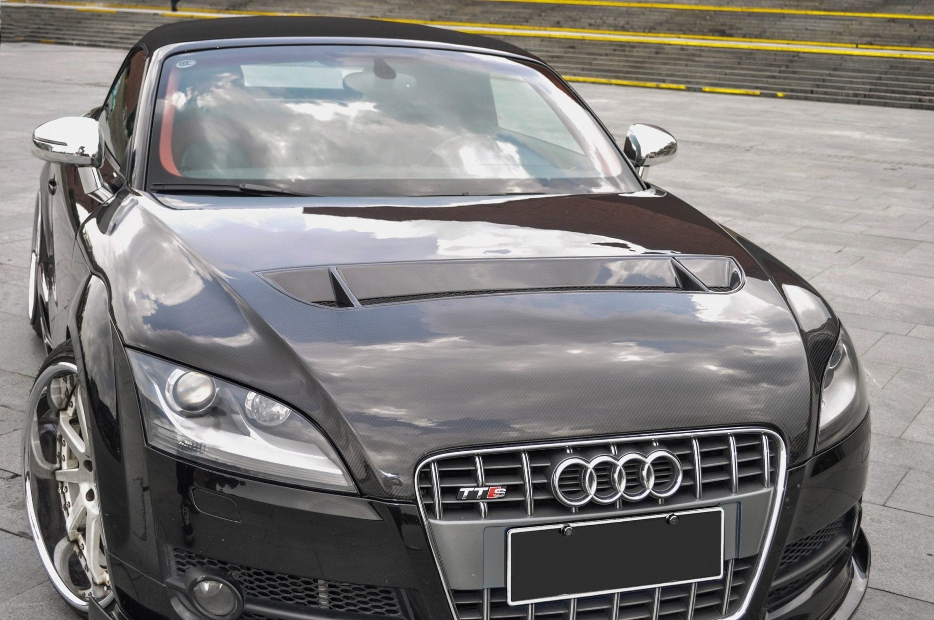CMST Tuning Carbon Fiber Hood Bonnet Ver.1 For Audi TT TTS MK2 8J 2007-2015 Aftermarket Carbon Fiber Part / Bodykit - Robot Bodykits