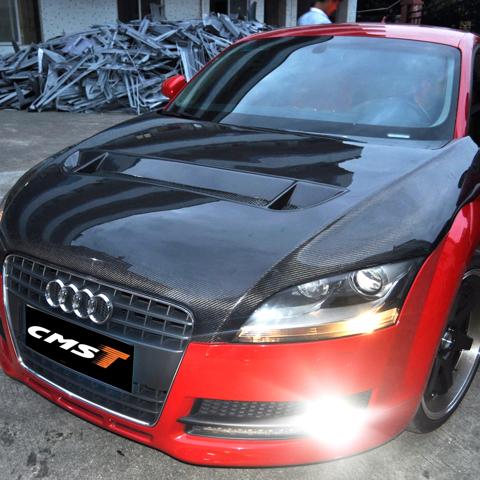 CMST Tuning Carbon Fiber Hood Bonnet Ver.1 For Audi TT TTS MK2 8J 2007-2015 Aftermarket Carbon Fiber Part / Bodykit - Robot Bodykits