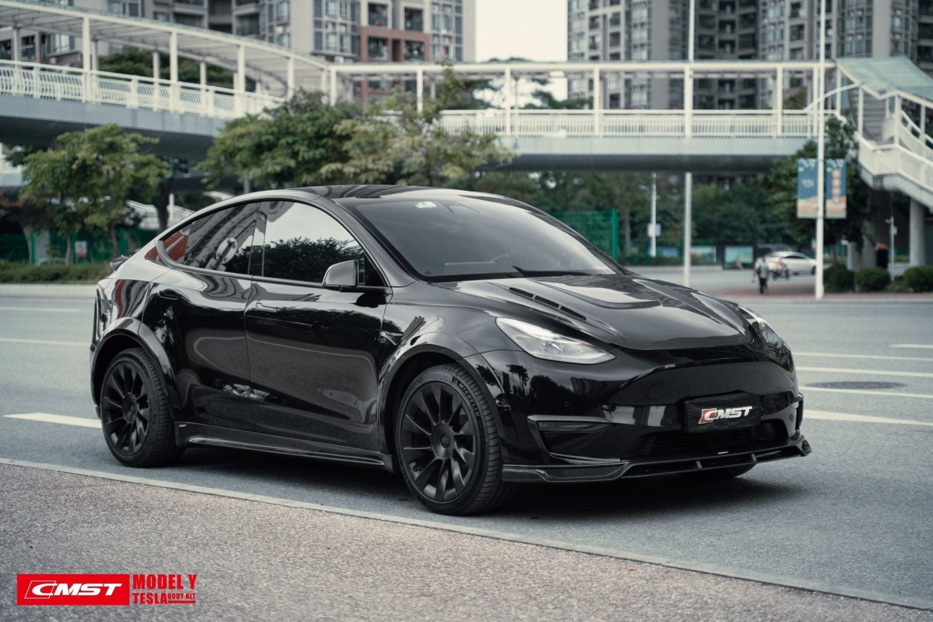 CMST Tuning Carbon Fiber Hood Bonnet Ver.1 for Tesla Model Y Aftermarket Carbon Fiber Part / Bodykit - Robot Bodykits