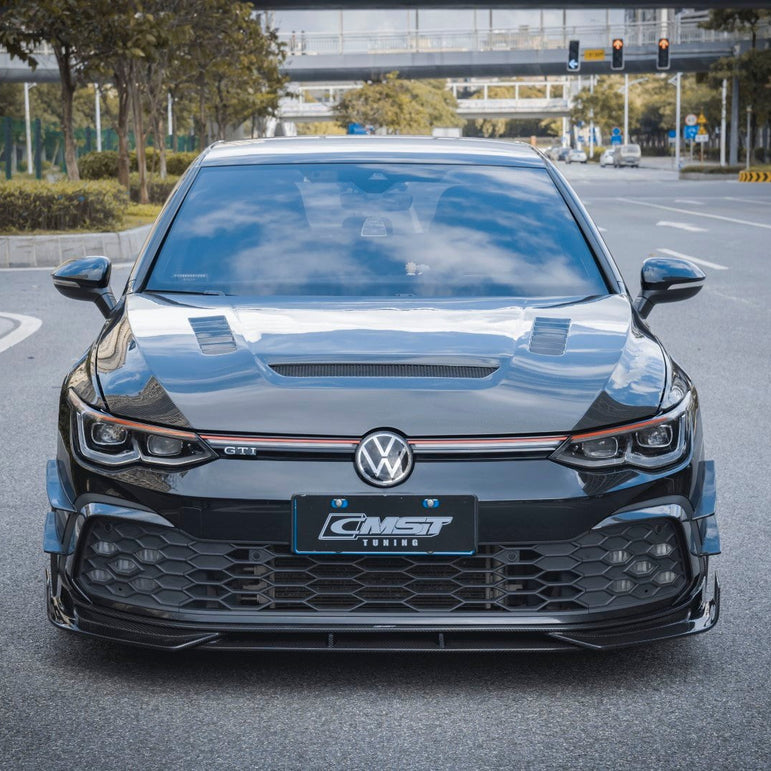 CMST Tuning Carbon Fiber Hood Bonnet Ver.1 for Volkswagen Golf & GTI & Golf R MK8 Aftermarket Carbon Fiber Part / Bodykit - Robot Bodykits