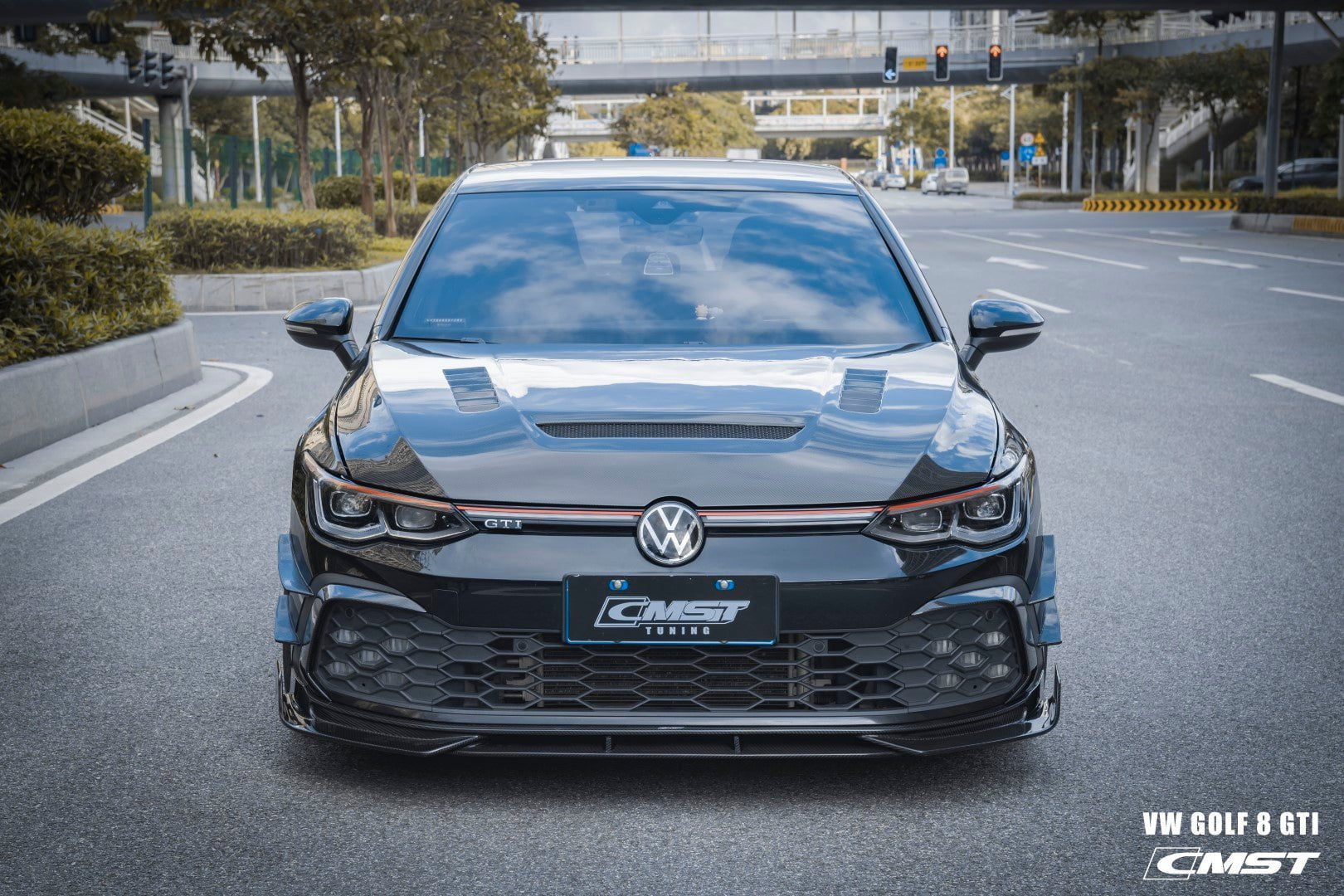 CMST Tuning Carbon Fiber Hood Bonnet Ver.1 for Volkswagen Golf & GTI & Golf R MK8 Aftermarket Carbon Fiber Part / Bodykit - Robot Bodykits