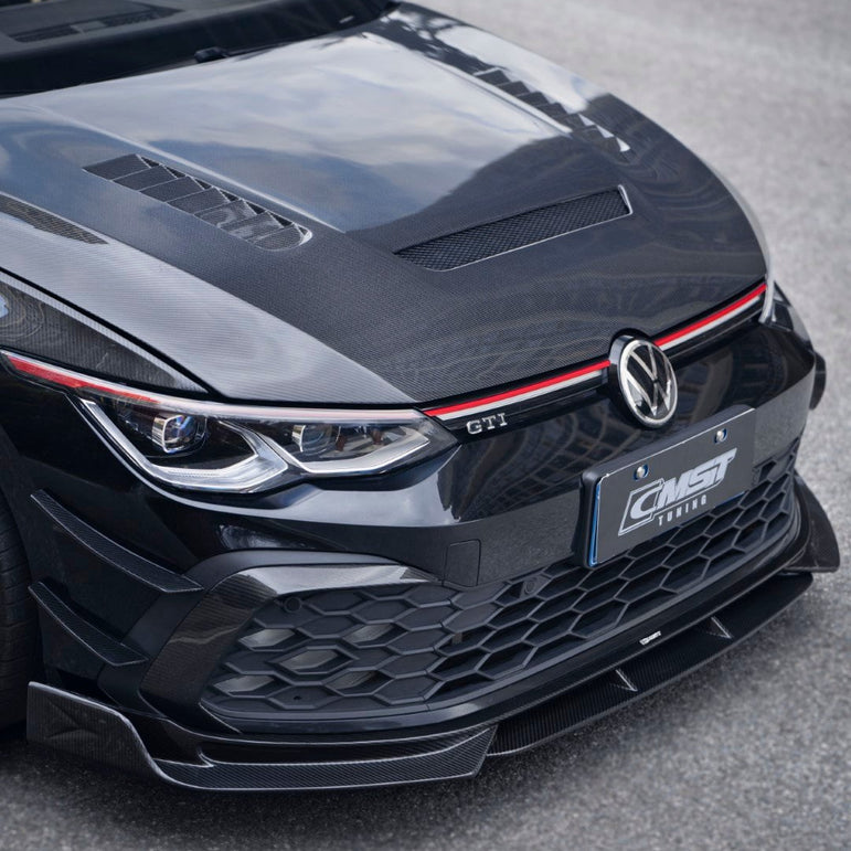 CMST Tuning Carbon Fiber Hood Bonnet Ver.1 for Volkswagen Golf & GTI & Golf R MK8 Aftermarket Carbon Fiber Part / Bodykit - Robot Bodykits