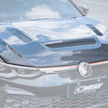 CMST Tuning Carbon Fiber Hood Bonnet Ver.1 for Volkswagen Golf & GTI & Golf R MK8 Aftermarket Carbon Fiber Part / Bodykit - Robot Bodykits