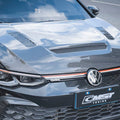 CMST Tuning Carbon Fiber Hood Bonnet Ver.1 for Volkswagen Golf & GTI & Golf R MK8 Aftermarket Carbon Fiber Part / Bodykit - Robot Bodykits